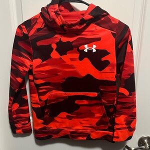 Under Armour Red & Black Camo Performance Hoodie